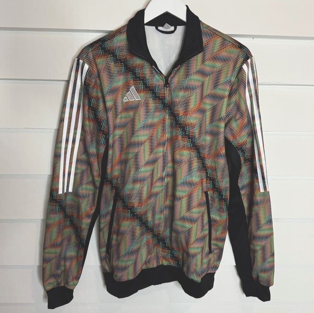 Adidas SOMOS Red Bull New York Trippy Geometric Track Jacket Medium